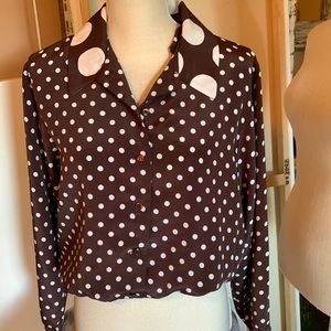 VINTAGE Polka Dot Top